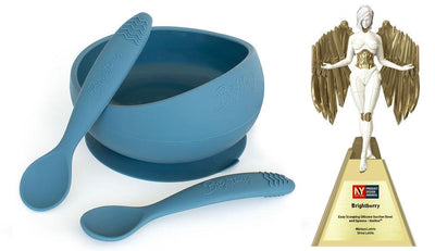 Brightberry Suction Bowl and Silicone Spoons Wins Gold