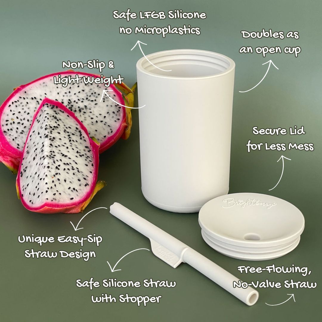 Kids Smoothie Cup with Straw & Secure Lid