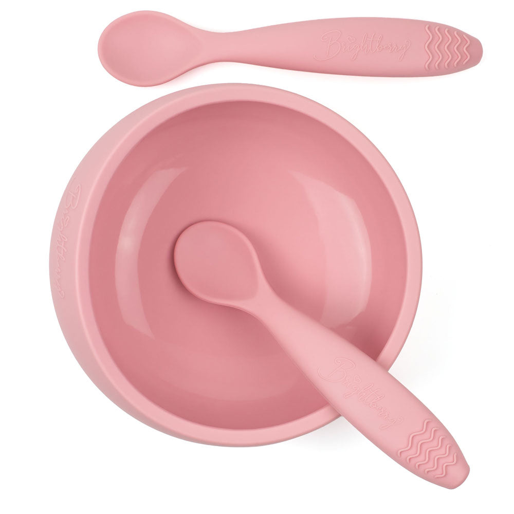 Damaged/Old Packaging - Silicone Suction Bowl with Spoons